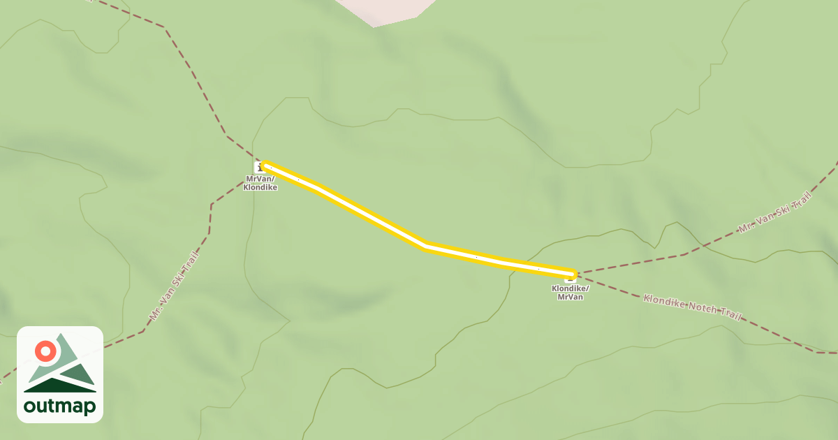 Map of Klondike Notch Trail