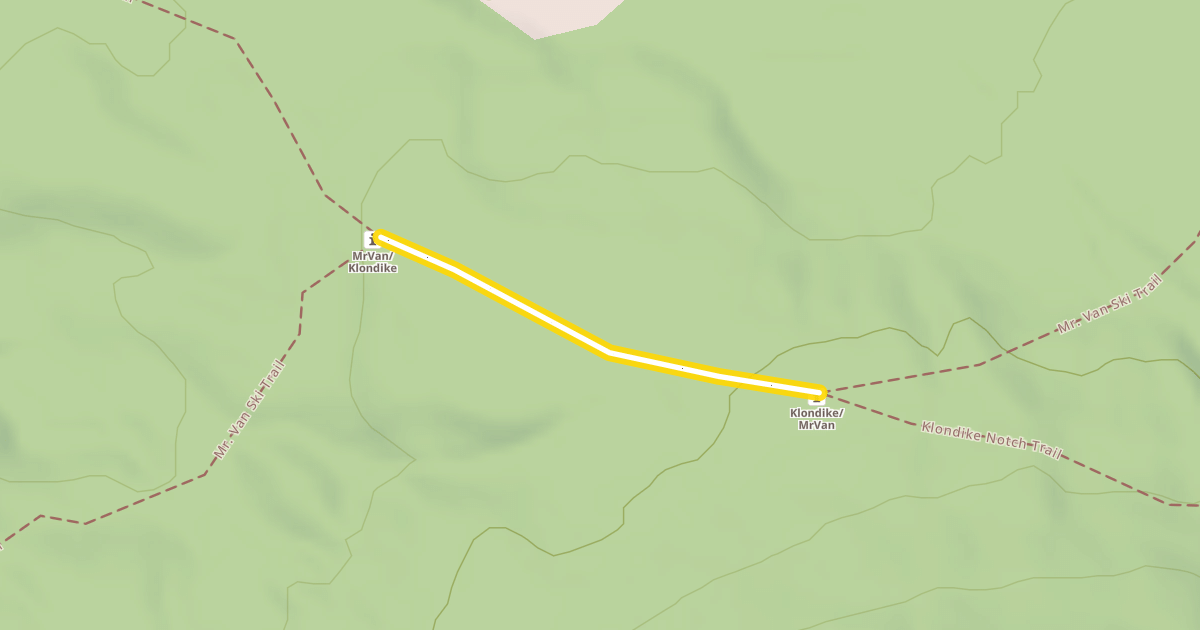 Map preview of Klondike Notch Trail