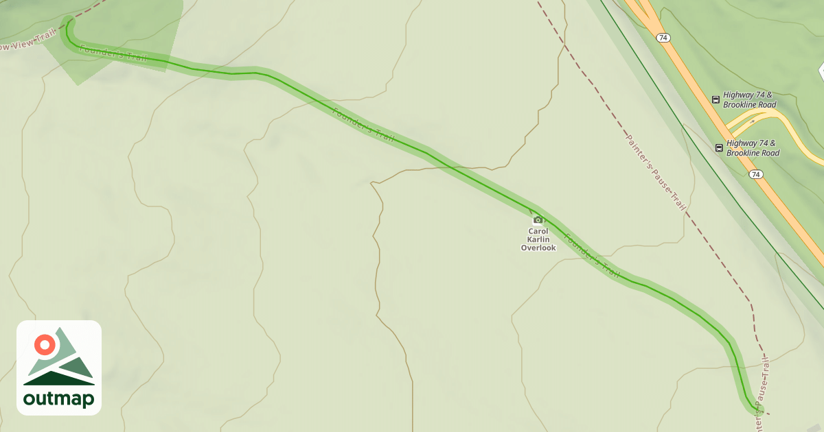 Map of Founder's Trail