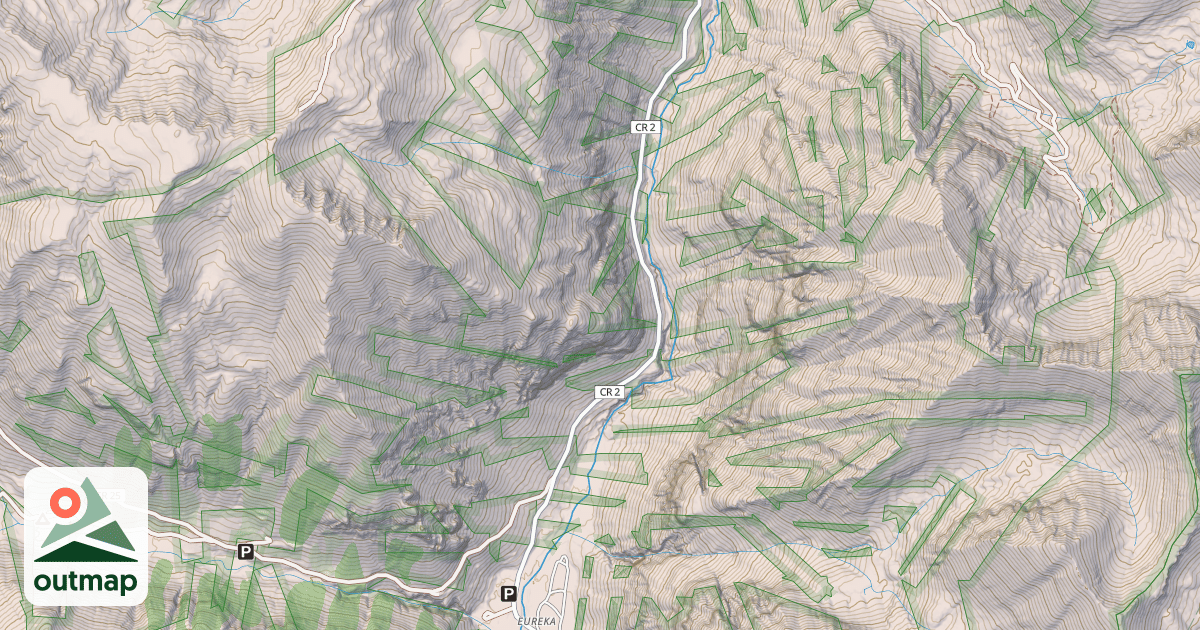 Map of County Road 2