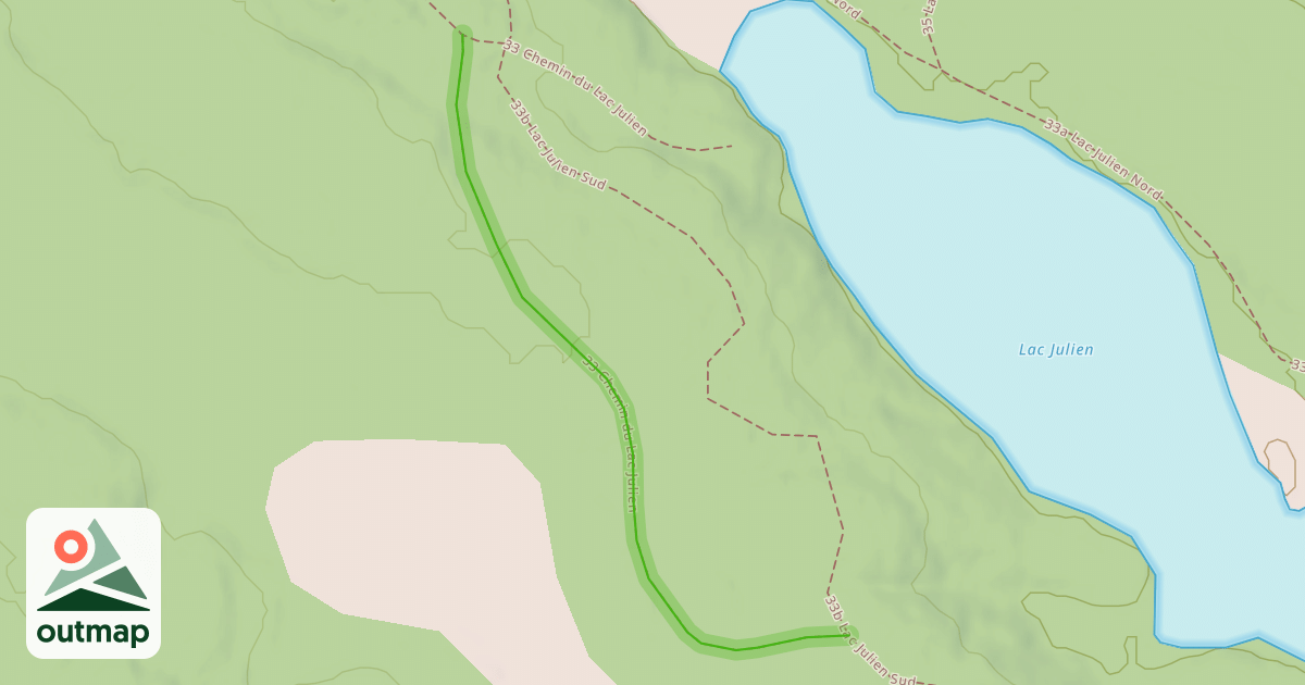 Map of 33 Chemin du Lac Julien
