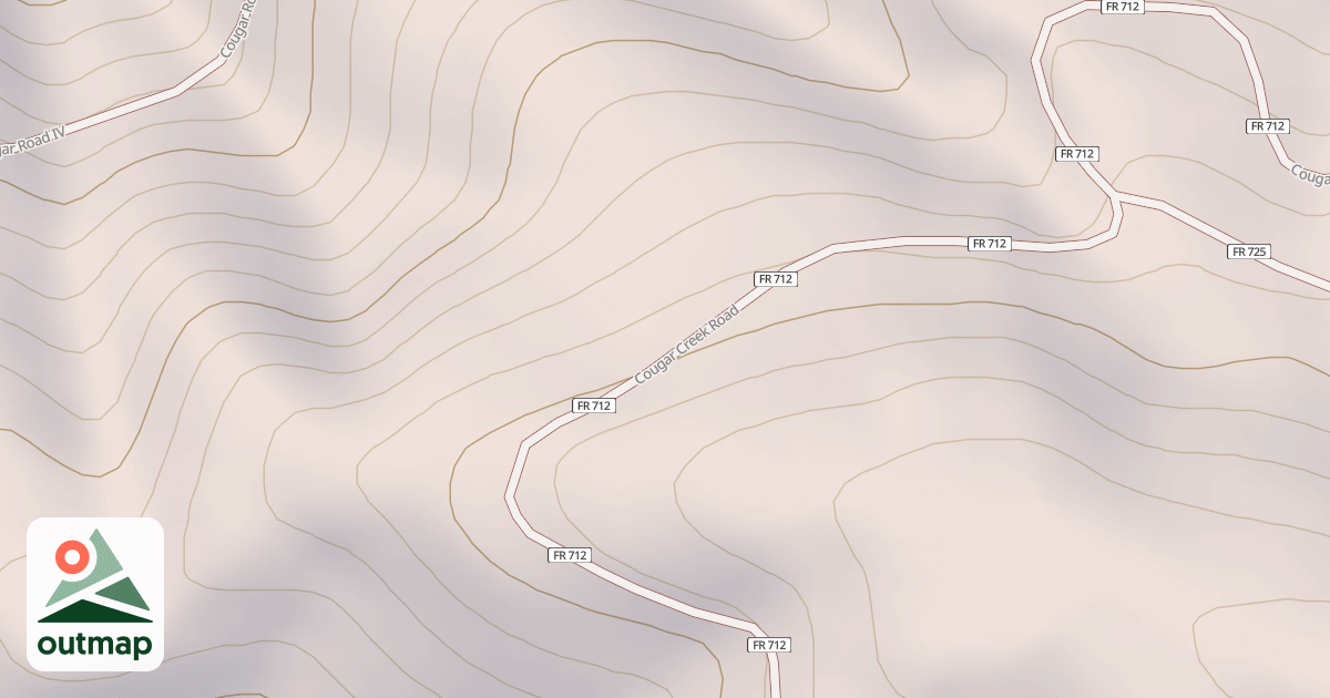 Map of COUGAR CREEK
