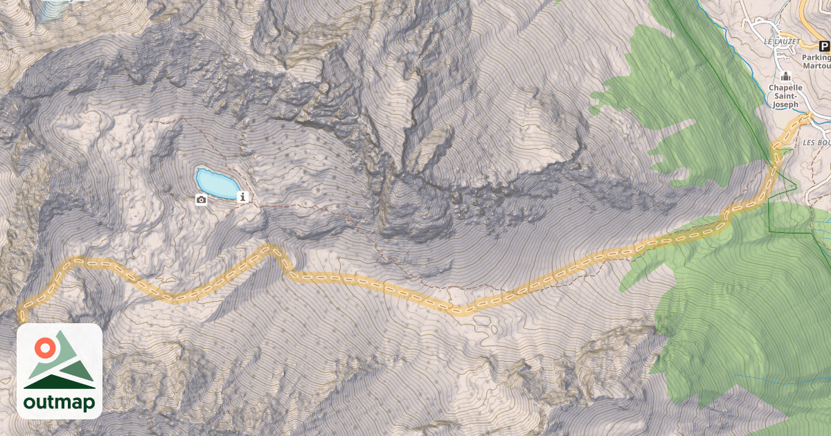 Map of Les Jumelles Sud — Les Boussardes
