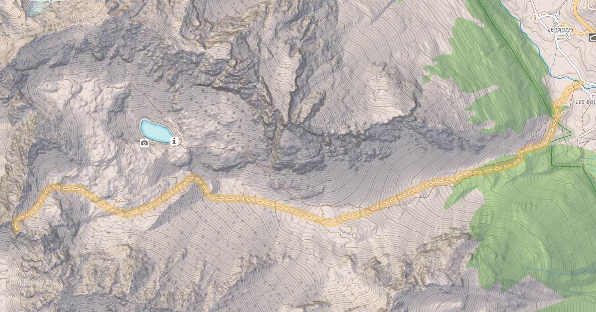 Map preview of Les Jumelles Sud — Les Boussardes