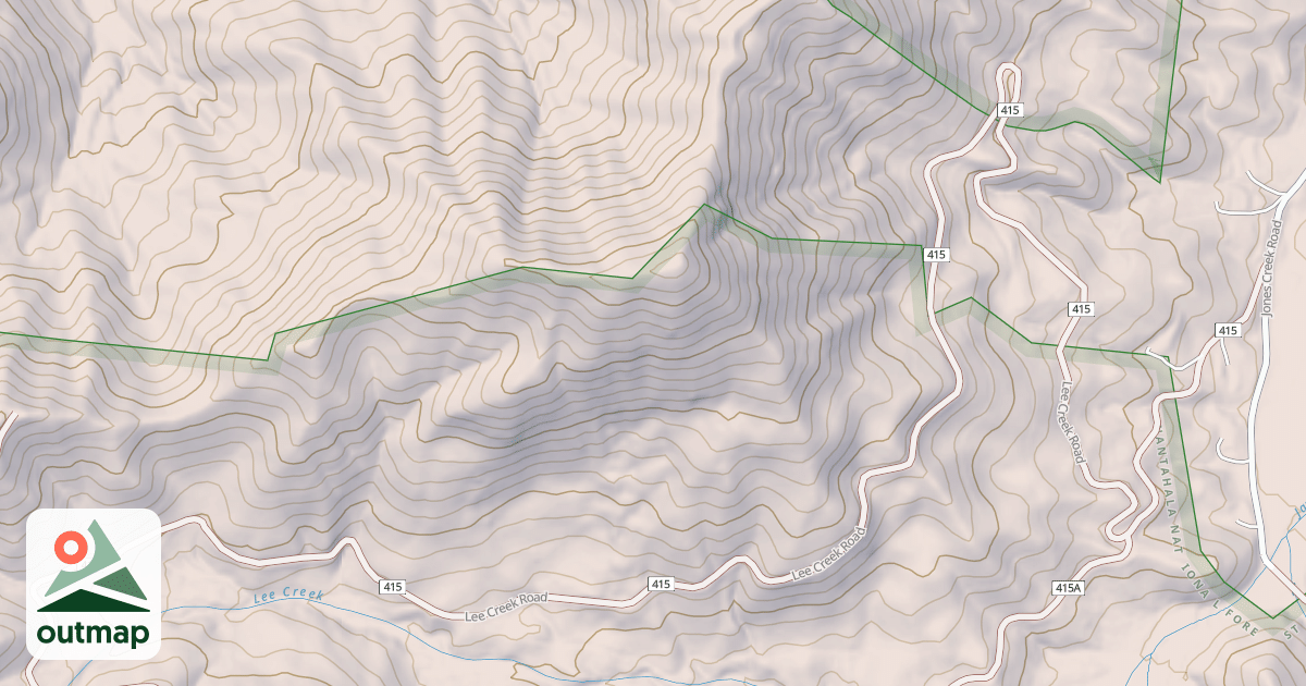 Map of LEE CREEK