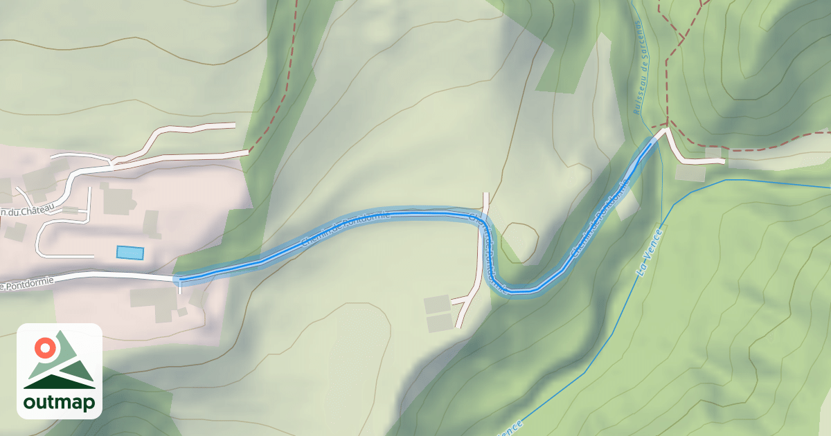 Map of Chemin de Pontdormie