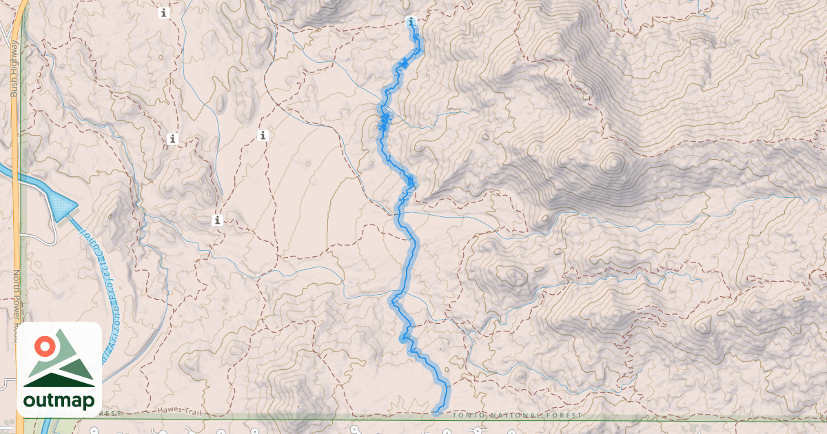 Map of Saddle Trail