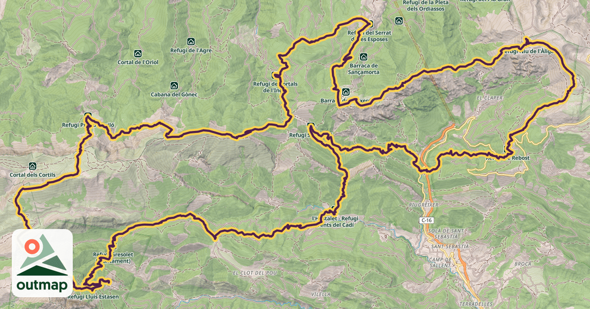 Map of Cavalls del Vent