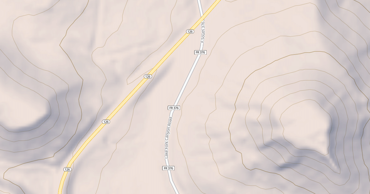 Map preview of LAKE FORK CANYON