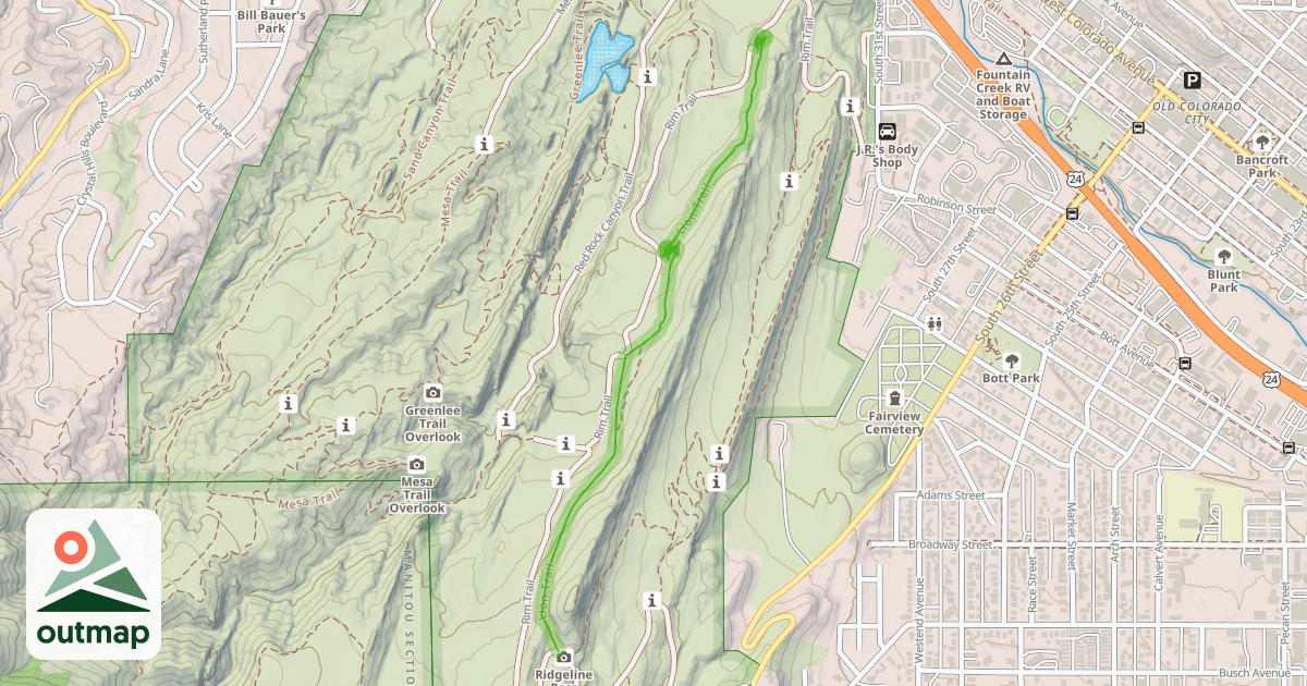 Map of Lion Trail