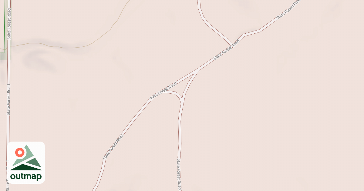 Map of General C.C. Andrews State Forest Trails
