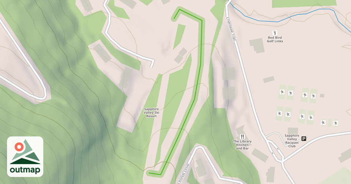 Map of Main Ski Hill
