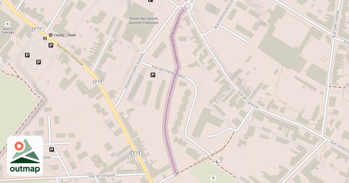 Map of Chemin André Brochard