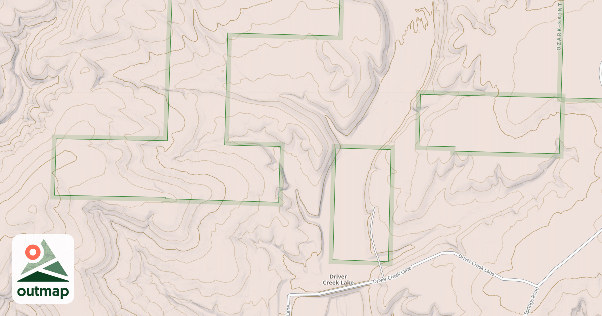Map of DRIVER CREEK DAM