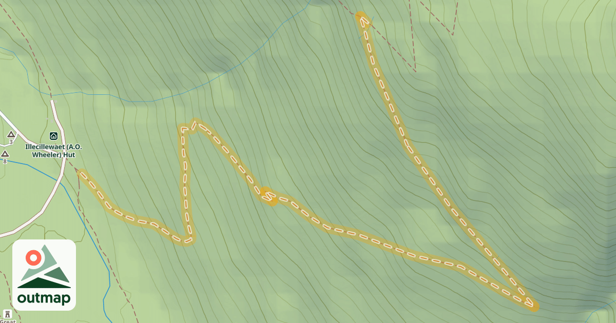 Map of Avalanche Crest Trail