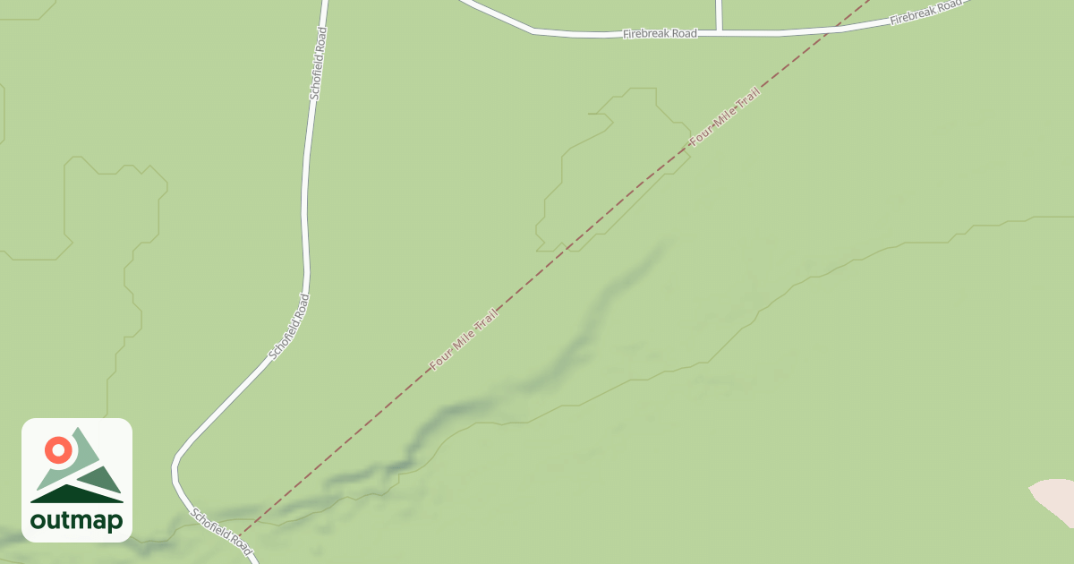 Map of S.B. Elliott State Park Snowmobile Trails
