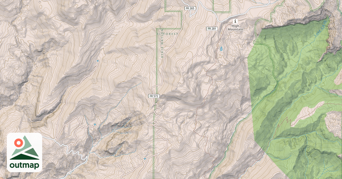 Map of USFS Motor Vehicle Use Map Roads {EC001E26-4151-40E7-91F5-D2F8A78648A8}