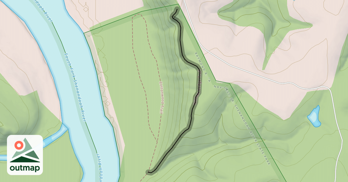 Map of Wildcat Ledge Trail