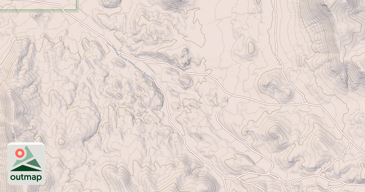 Map of BALD MOUNTAIN CANYON