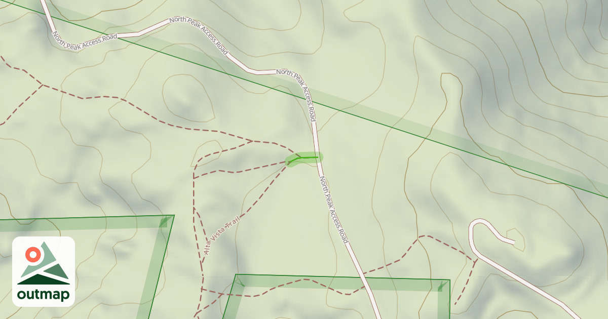 Map of Alta Vista Trail