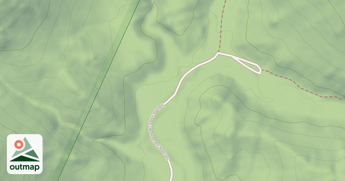Map of BARLEY CREEK CG LOOP A