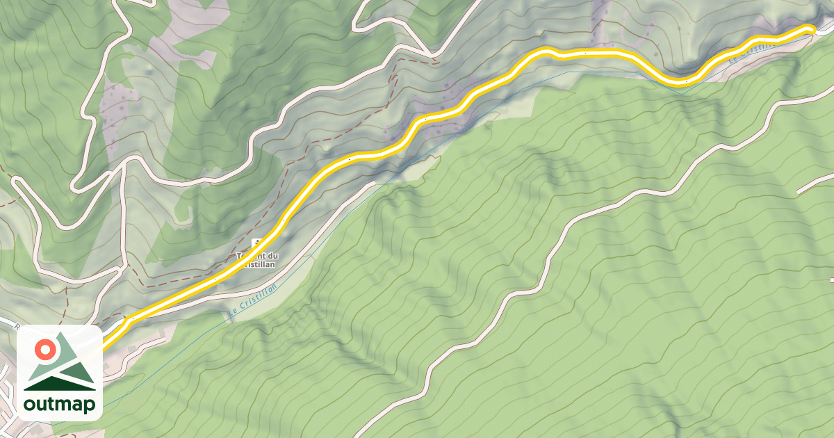 Map of Route du Cristillan
