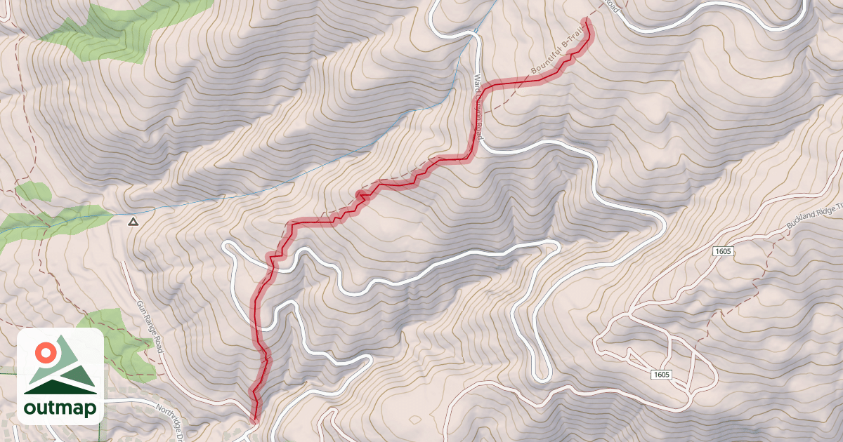 Map of Bountiful B Trail