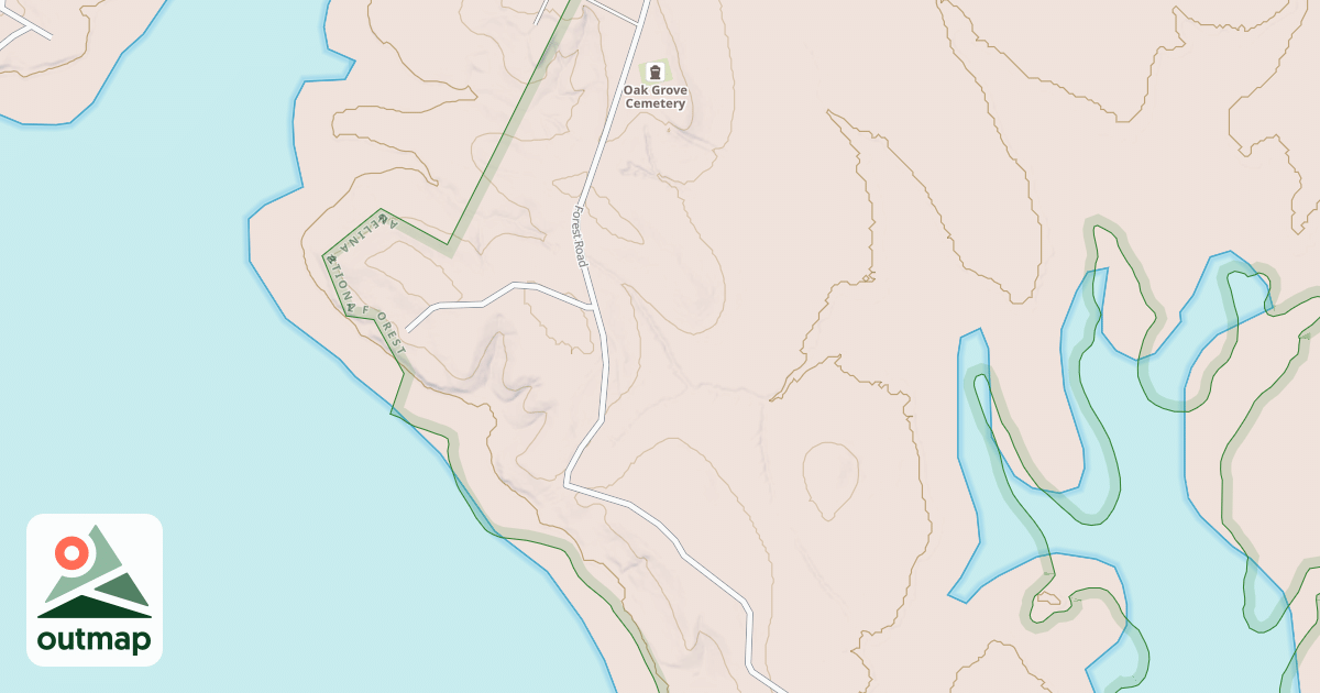 Map of OAK GROVE RD