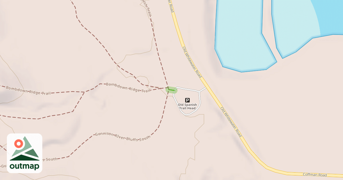Map of Gunnison RIver Bluffs Trail
