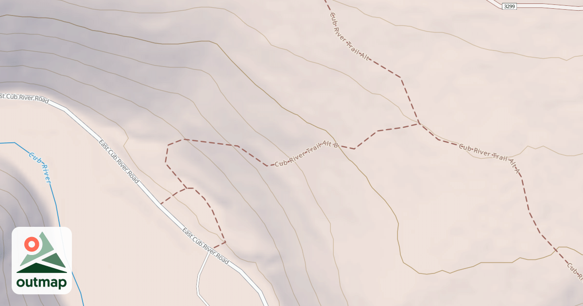 Map of Cub River Alt A