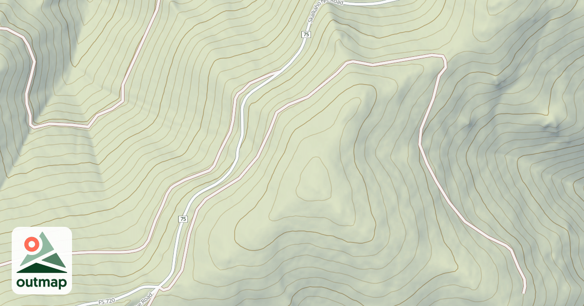 Map of (FDR) JCT T BEAR&SKALKAHO-RYE