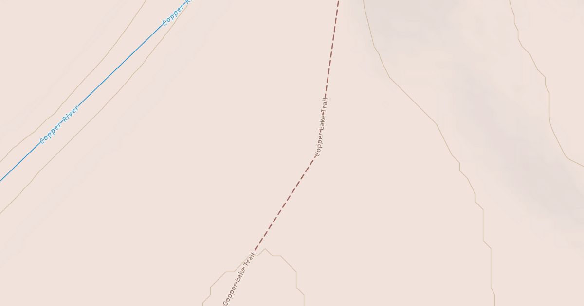 Map preview of Copper Lake Trail