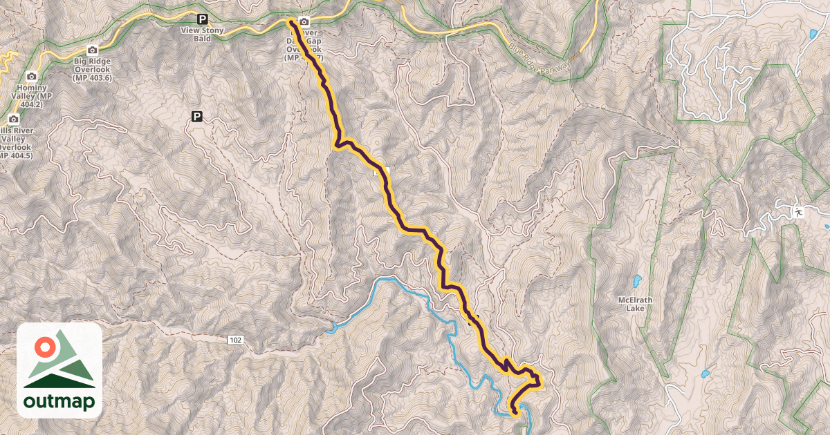 Map of Trace Ridge