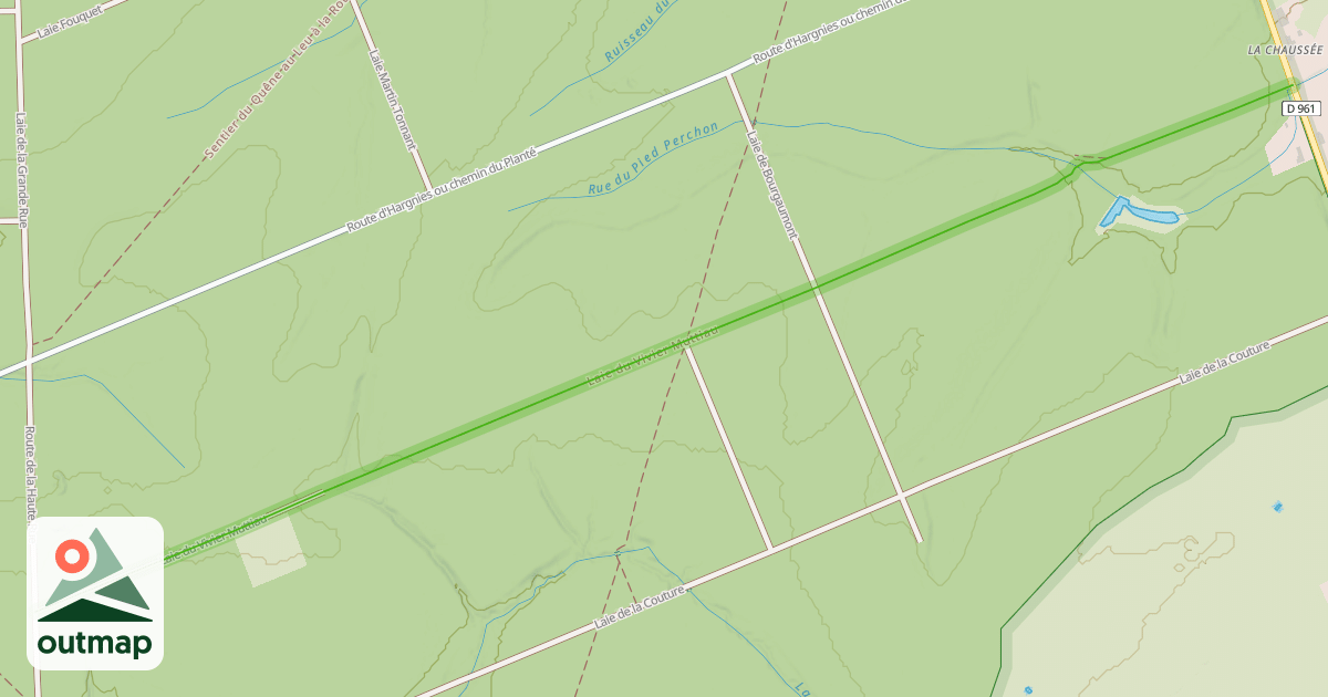 Map of Laie du Vivier Muttiau