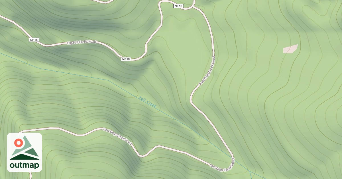 Map of EAST DELP CR.