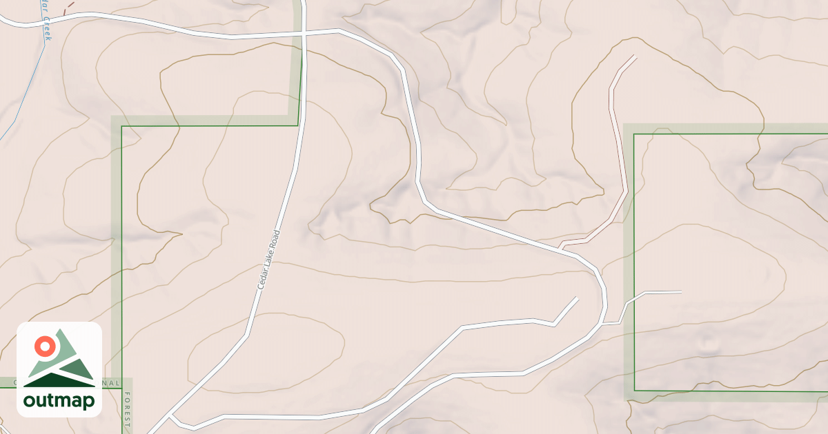Map of CEDAR LICK