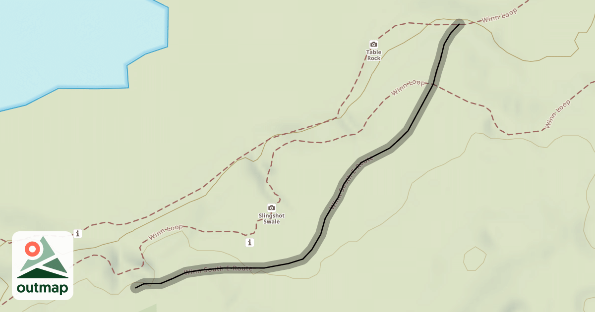 Map of Winn South E-Route