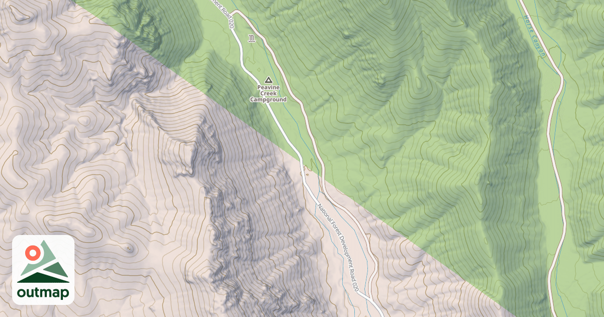 Map of PEAVINE CAMPGROUND