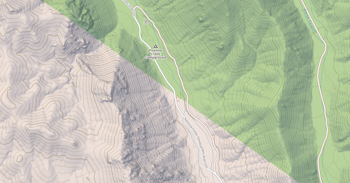Map preview of PEAVINE CAMPGROUND