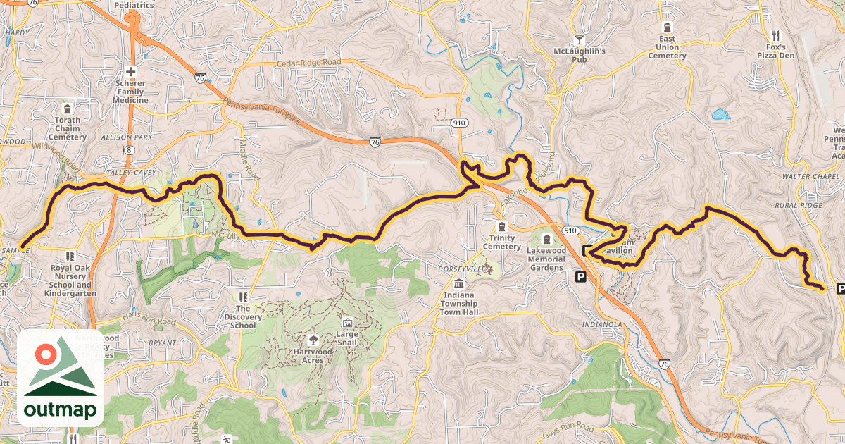 Map of Rachel Carson Trail