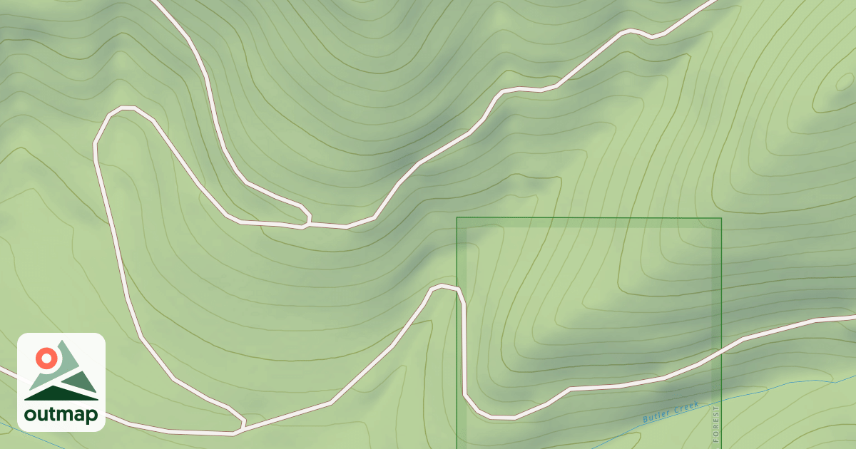 Map of BUTLER CREEK A