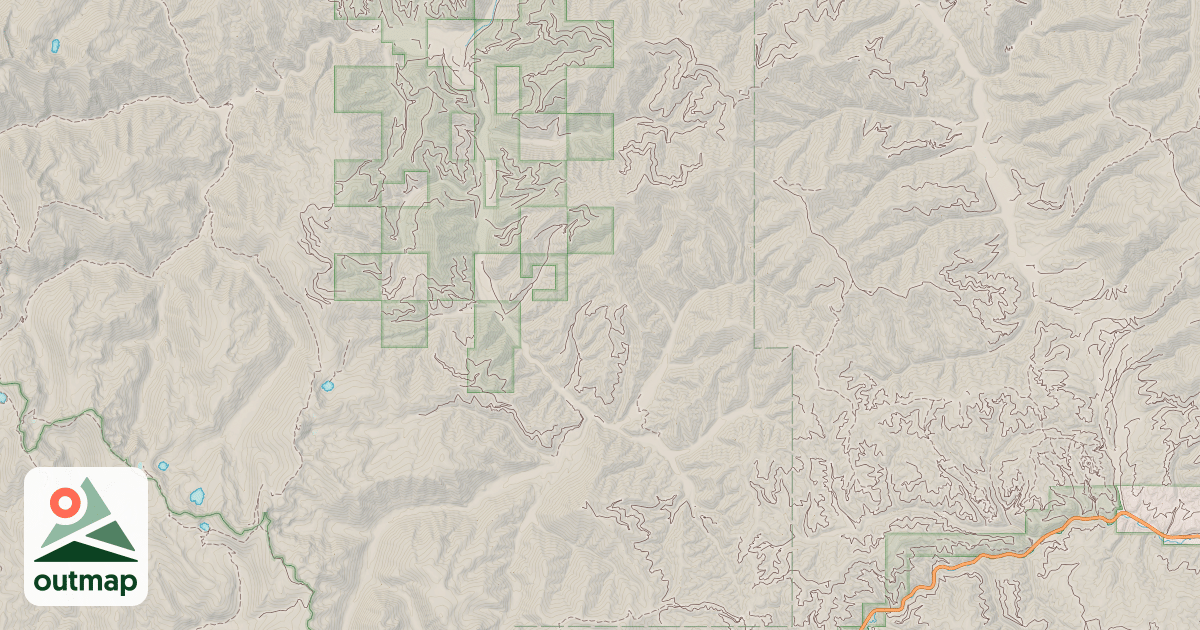 Map of FISH CREEK - LOLO CREEK