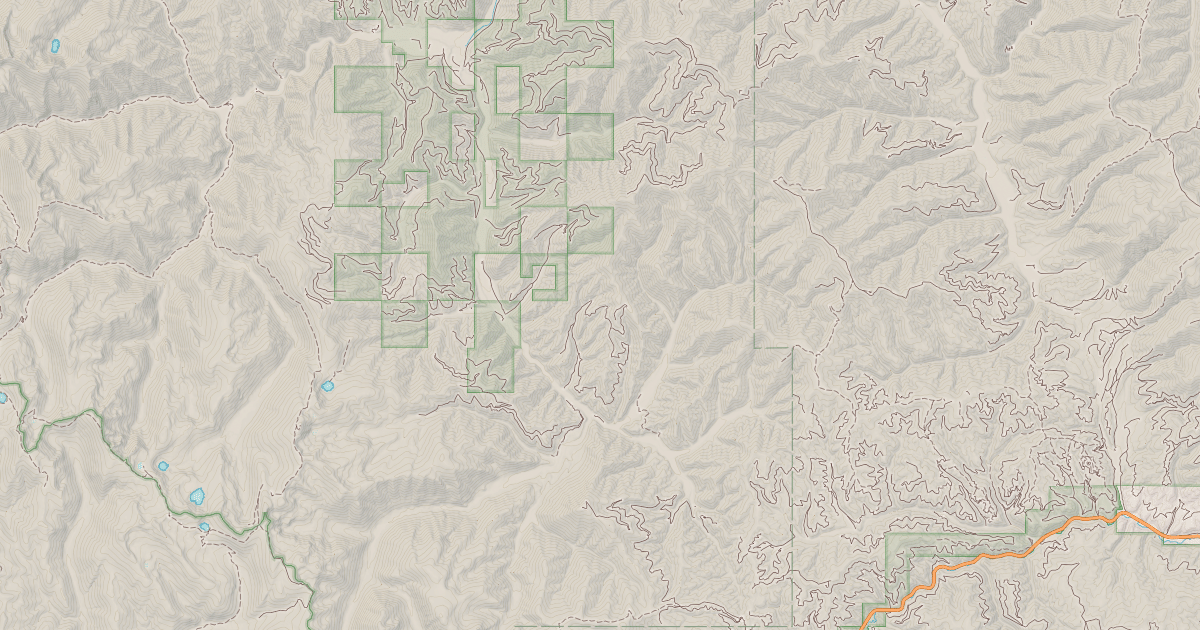 Map preview of FISH CREEK - LOLO CREEK