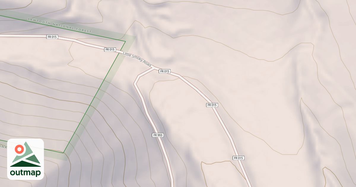 Map of LITTLE SMOKY