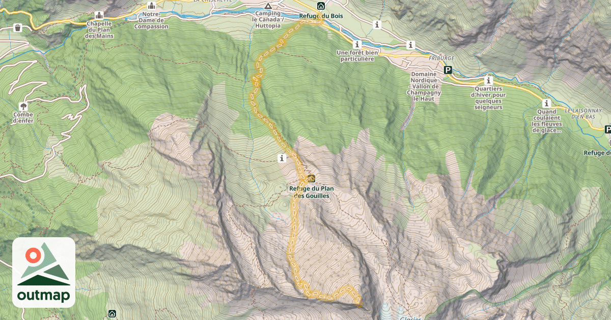 Map of Becca Motta — Champagny le Haut