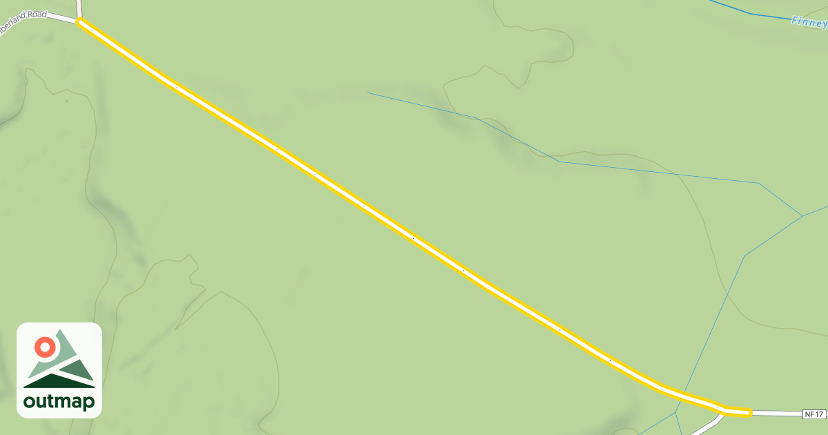 Map of Finney-Cumberland Road