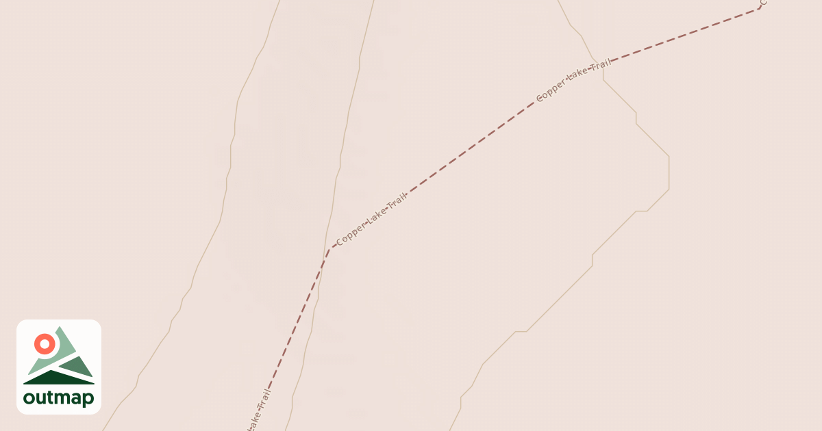 Map of Copper Lake Trail