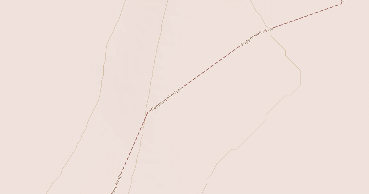 Map preview of Copper Lake Trail