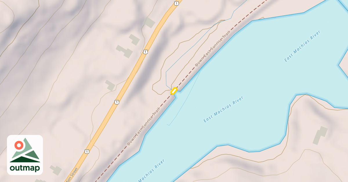 Map of Down East Sunrise Trail