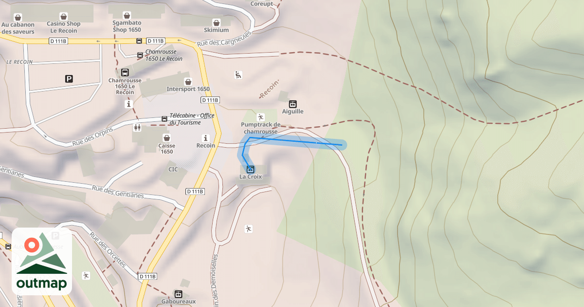 Map of Balmette